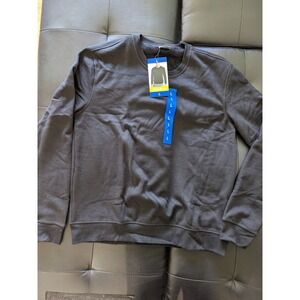 Eddie Bauer Men's Large Long Sleeved Crew Neck Sweatshirt Black Super‎ Soft L